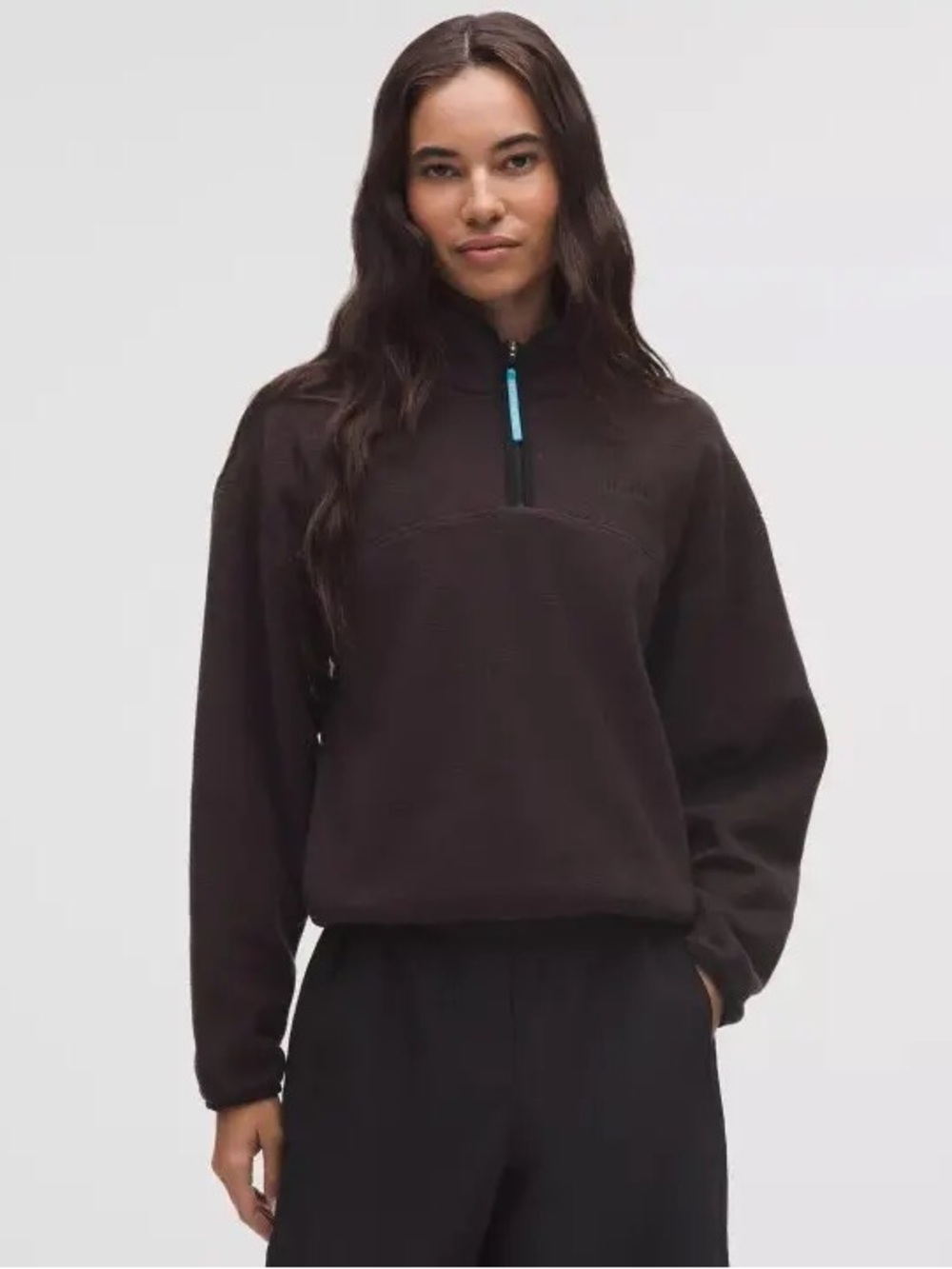 Lululemon Tumbled Fleece Half-Zip Pullover Sequoia S
